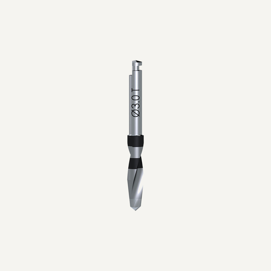 Kit frese chirurgiche Tapered–Short. Fresa a spirales ∅2.2, 3.0T, 3.4T, 3.9T, 4.4T, and 4.9T