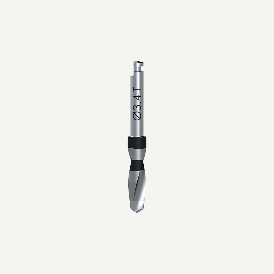 Kit frese chirurgiche Tapered–Short. Fresa a spirales ∅2.2, 3.0T, 3.4T, 3.9T, 4.4T, and 4.9T