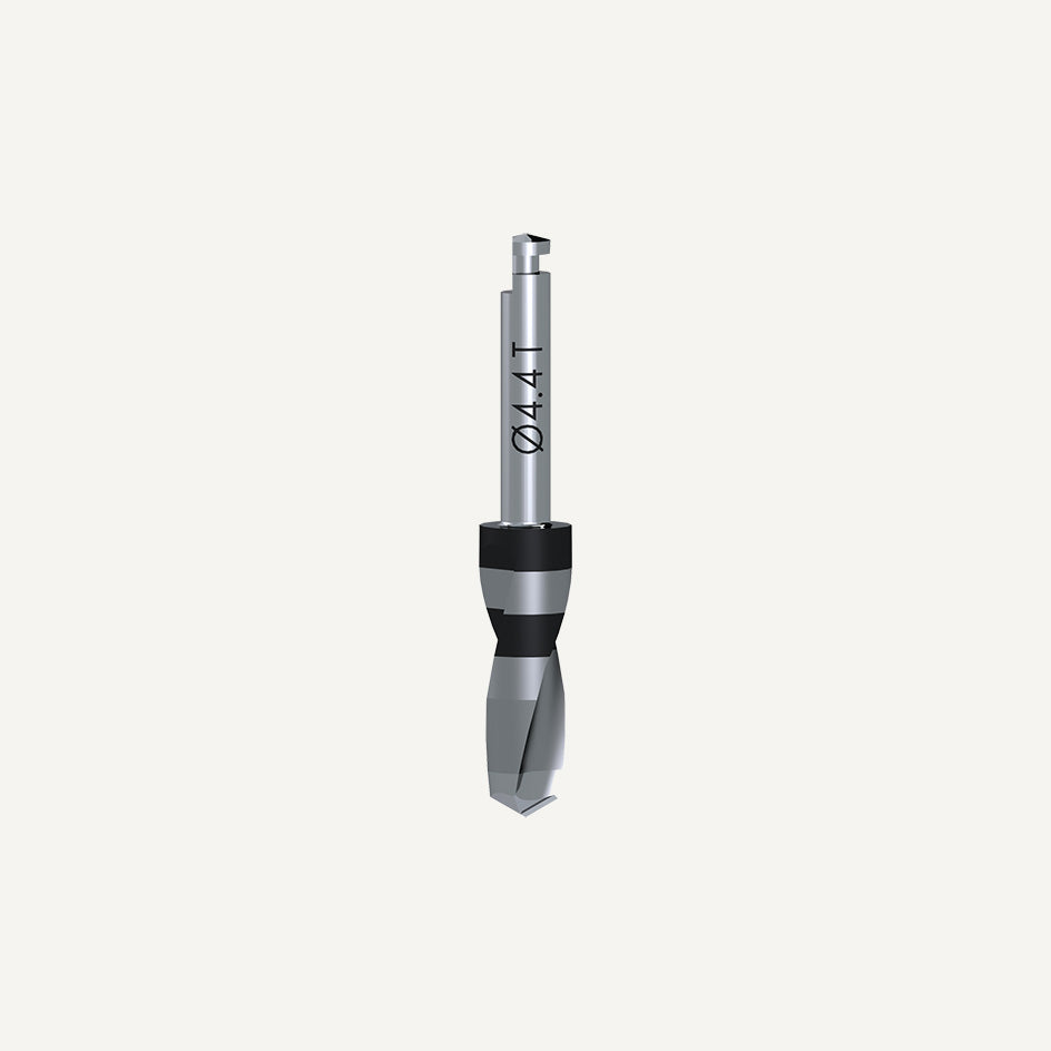 Kit frese chirurgiche Tapered–Short. Fresa a spirales ∅2.2, 3.0T, 3.4T, 3.9T, 4.4T, and 4.9T